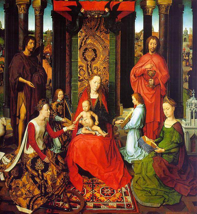 Hans Memling Triptych of St.John the Baptist and St.John the Evangelist oil painting image